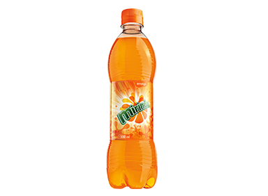 a bottle of mirinda