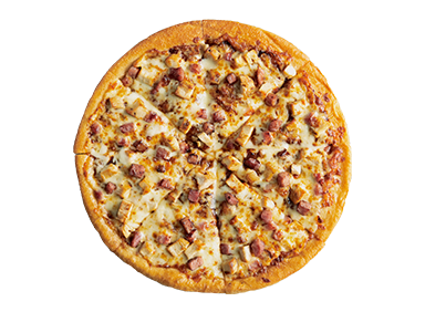 bbq chicken and macon pizza